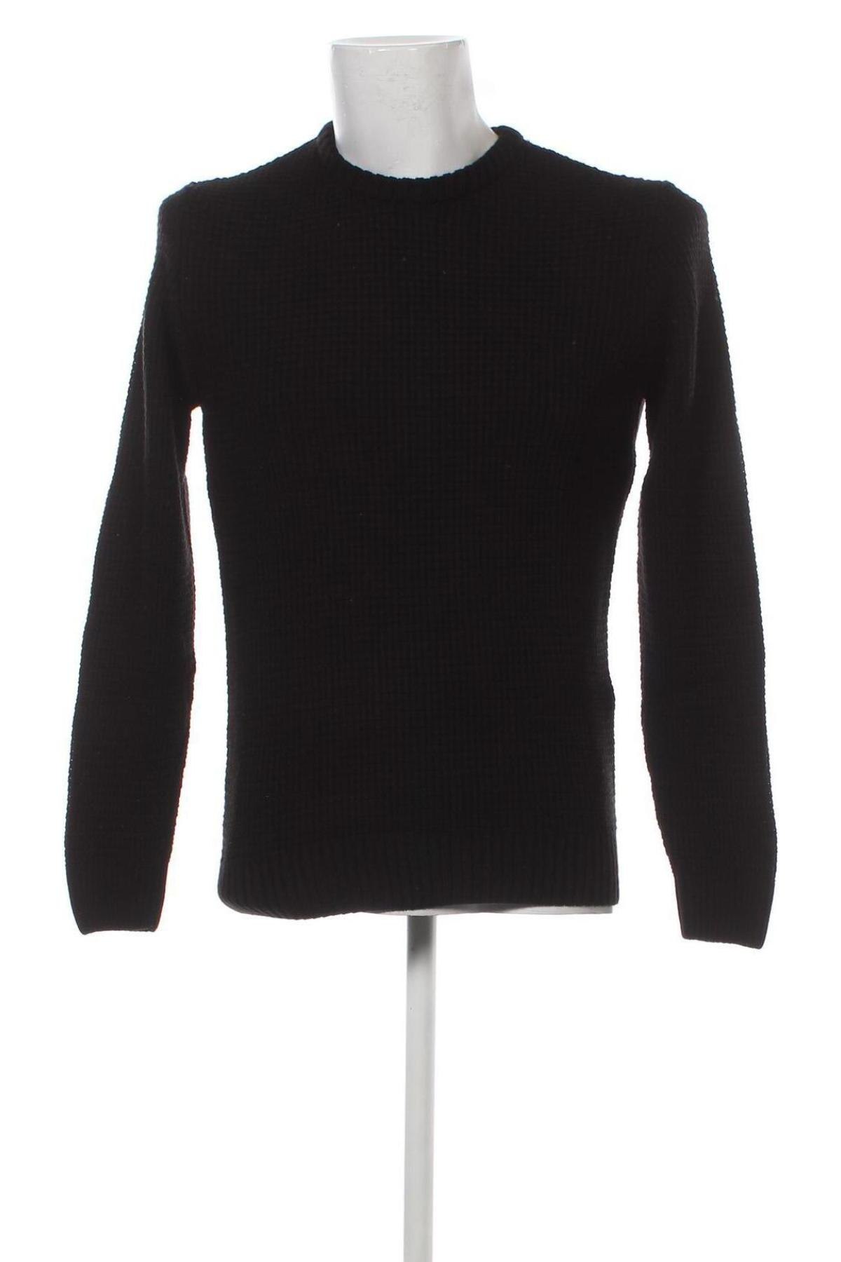 Ανδρικό πουλόβερ Defacto, Μέγεθος M, Χρώμα Μαύρο, Τιμή 7,59 €