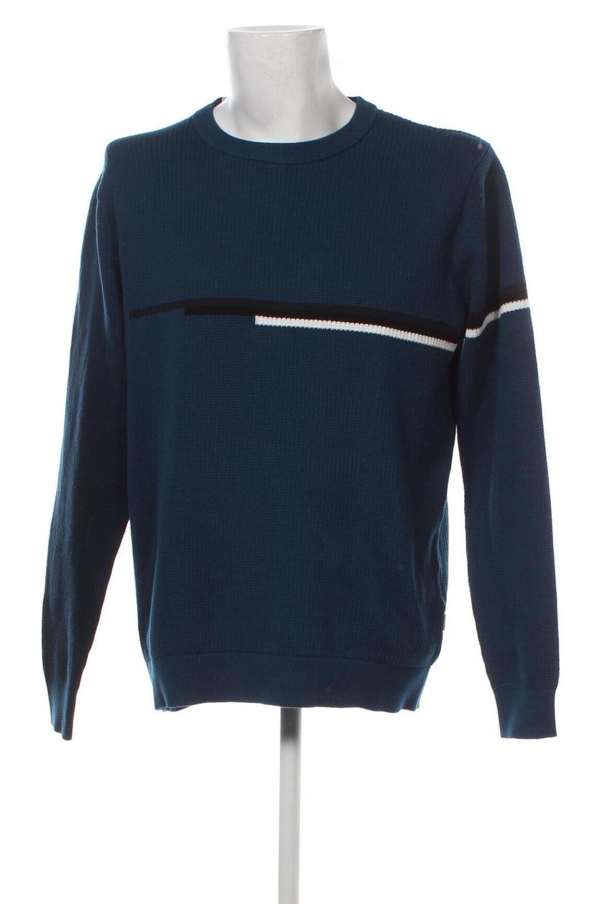 Мъжки пуловер Jack & Jones, Размер XL, Цвят Син, Цена 68,00 лв.