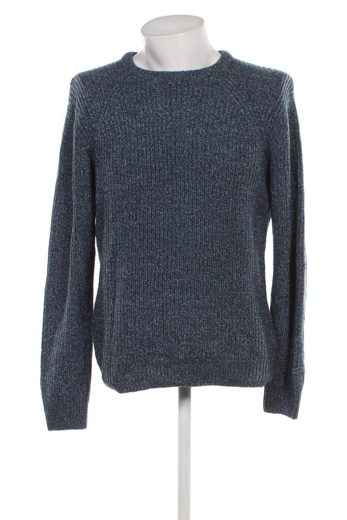 Мъжки пуловер Marks & Spencer, Размер L, Цвят Син, Цена 8,80 лв.