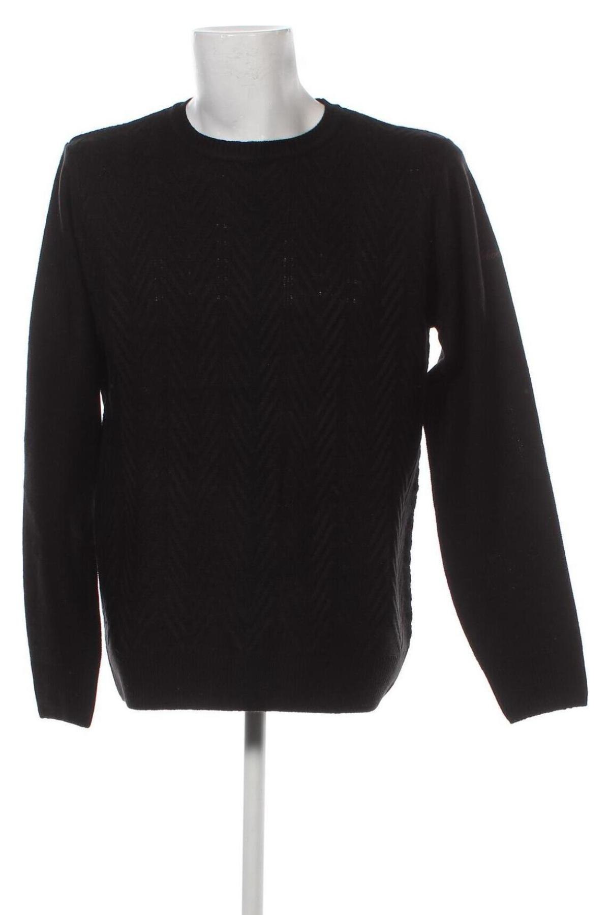 Ανδρικό πουλόβερ Schott, Μέγεθος XL, Χρώμα Μαύρο, Τιμή 14,77 €
