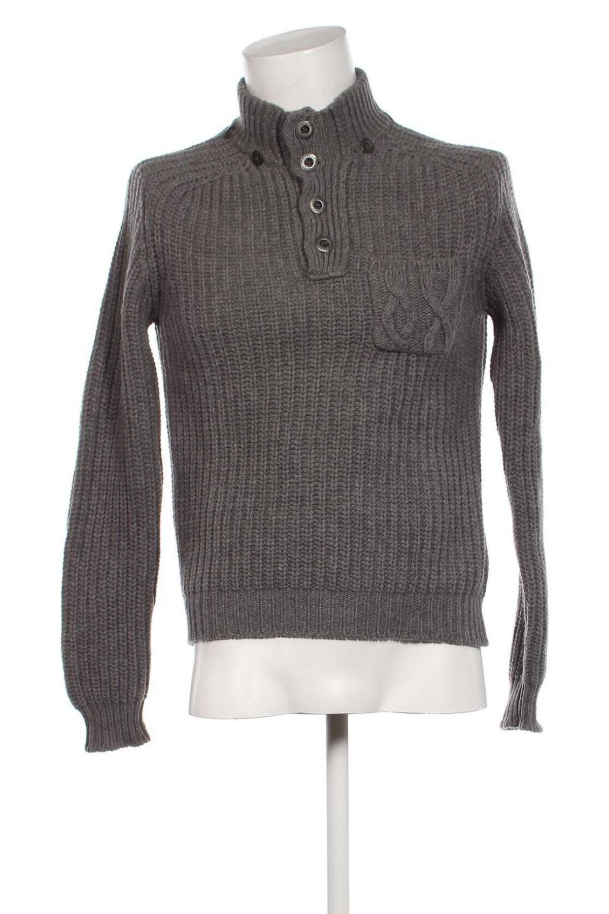 Ανδρικό πουλόβερ Sisley, Μέγεθος M, Χρώμα Γκρί, Τιμή 9,53 €