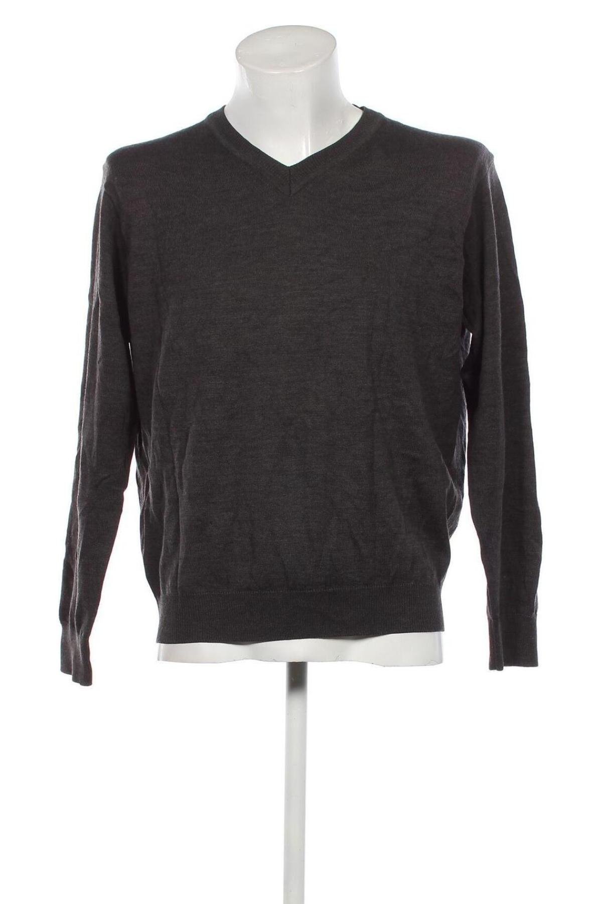 Мъжки пуловер Sisley, Размер M, Цвят Сив, Цена 17,60 лв.