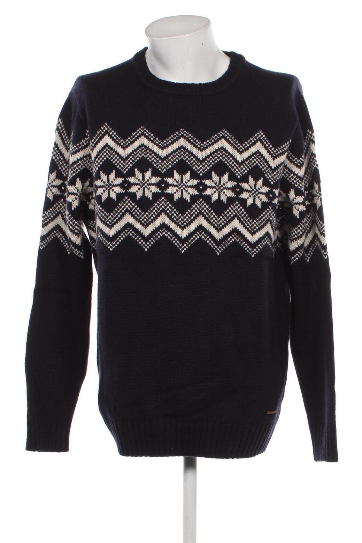 Мъжки пуловер Springfield, Размер 3XL, Цвят Син, Цена 23,80 лв.