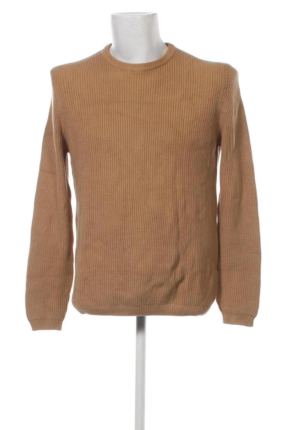 Мъжки пуловер Zara, Размер XL, Цвят Бежов, Цена 11,04 лв.