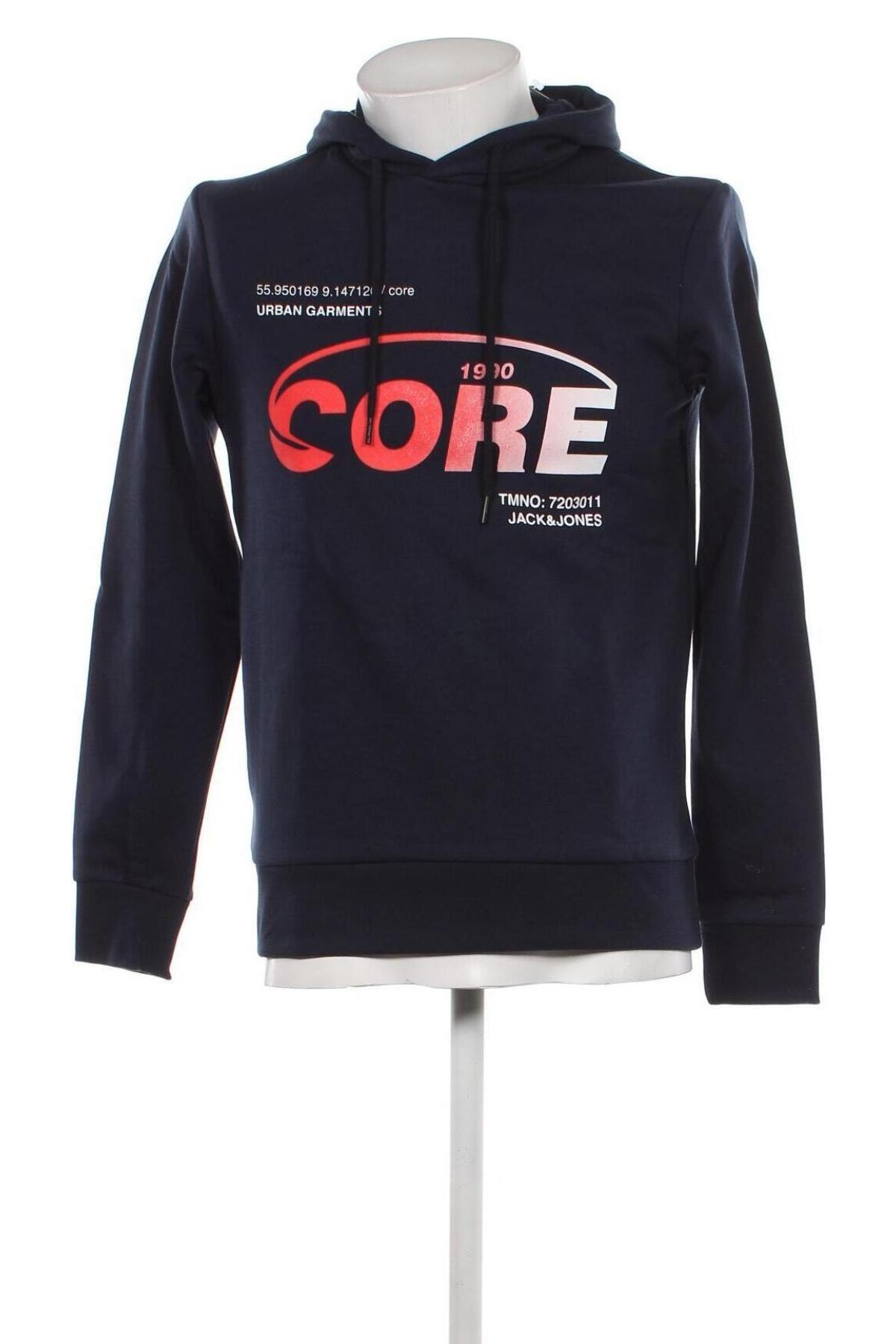 Herren Sweatshirt Core By Jack & Jones, Größe S, Farbe Blau, Preis 27,84 €