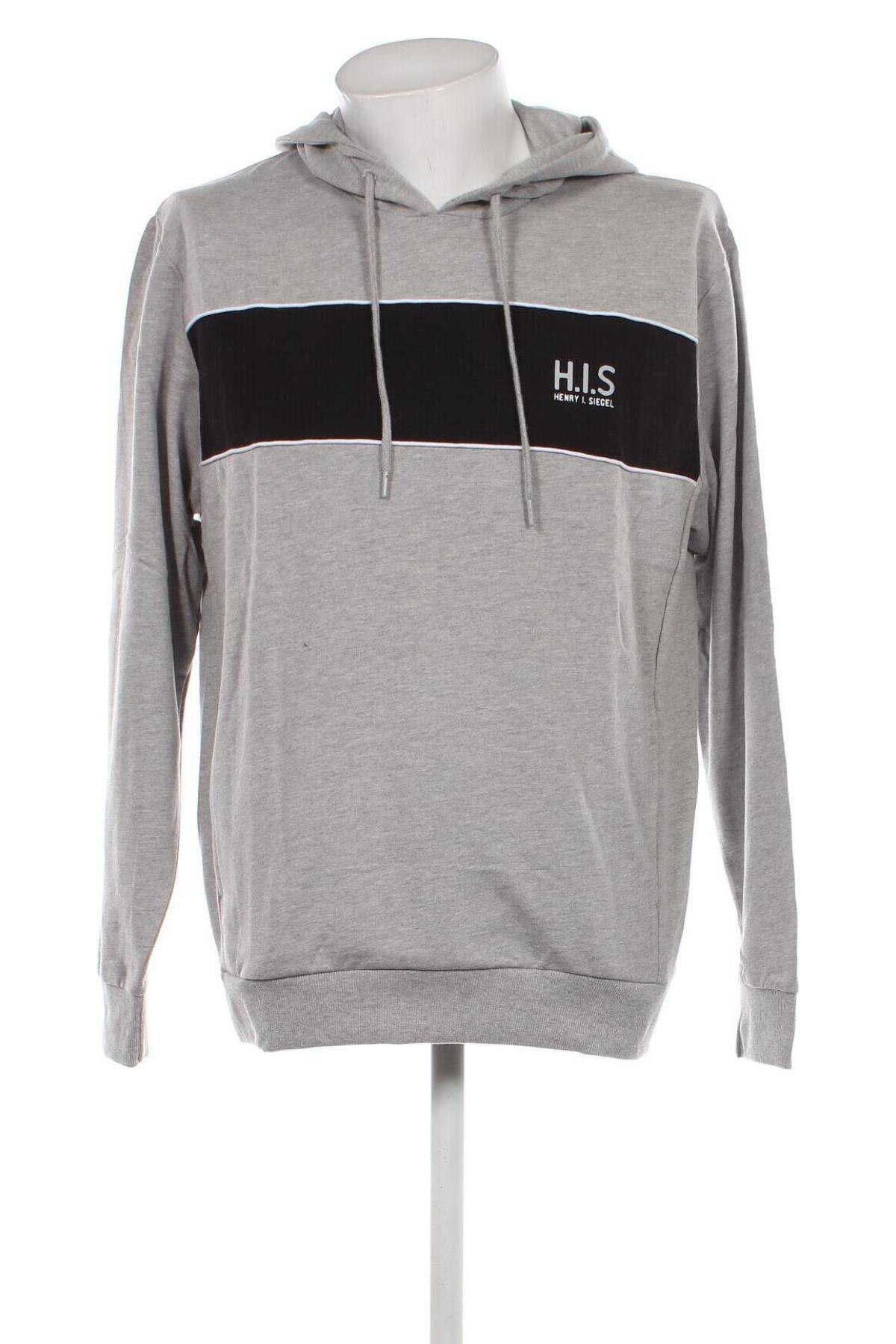 Herren Sweatshirt H.I.S, Größe L, Farbe Grau, Preis 12,09 €