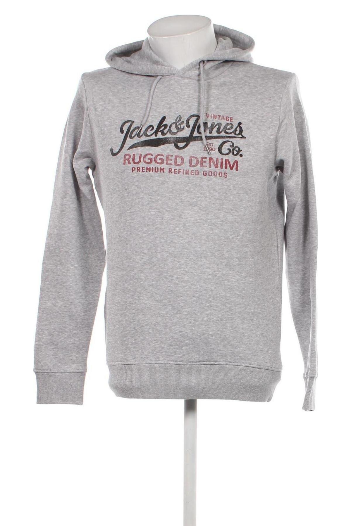 Ανδρικό φούτερ Jack & Jones, Μέγεθος S, Χρώμα Γκρί, Τιμή 27,84 €