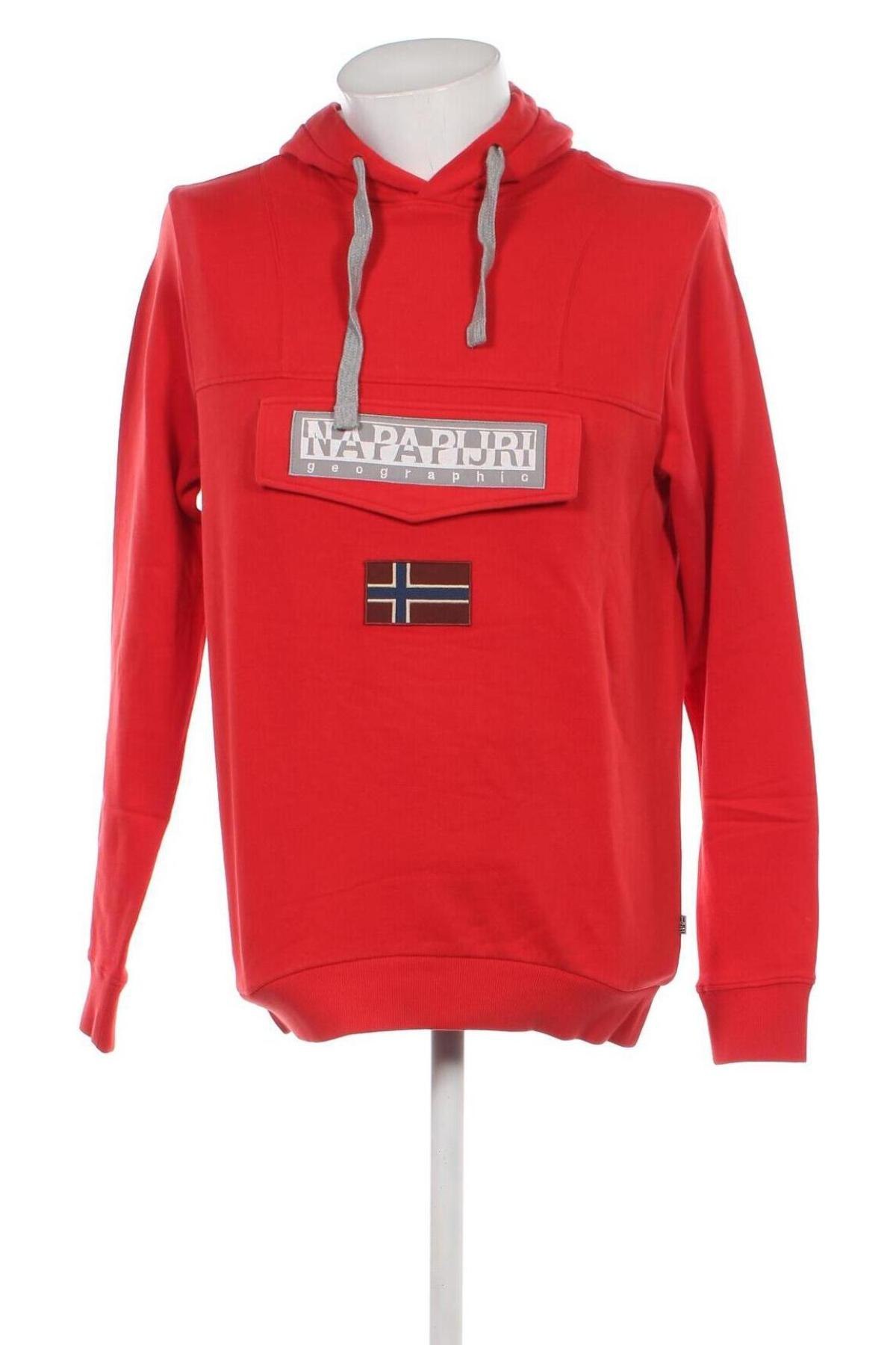 Herren Sweatshirt Napapijri, Größe M, Farbe Rot, Preis 50,26 €