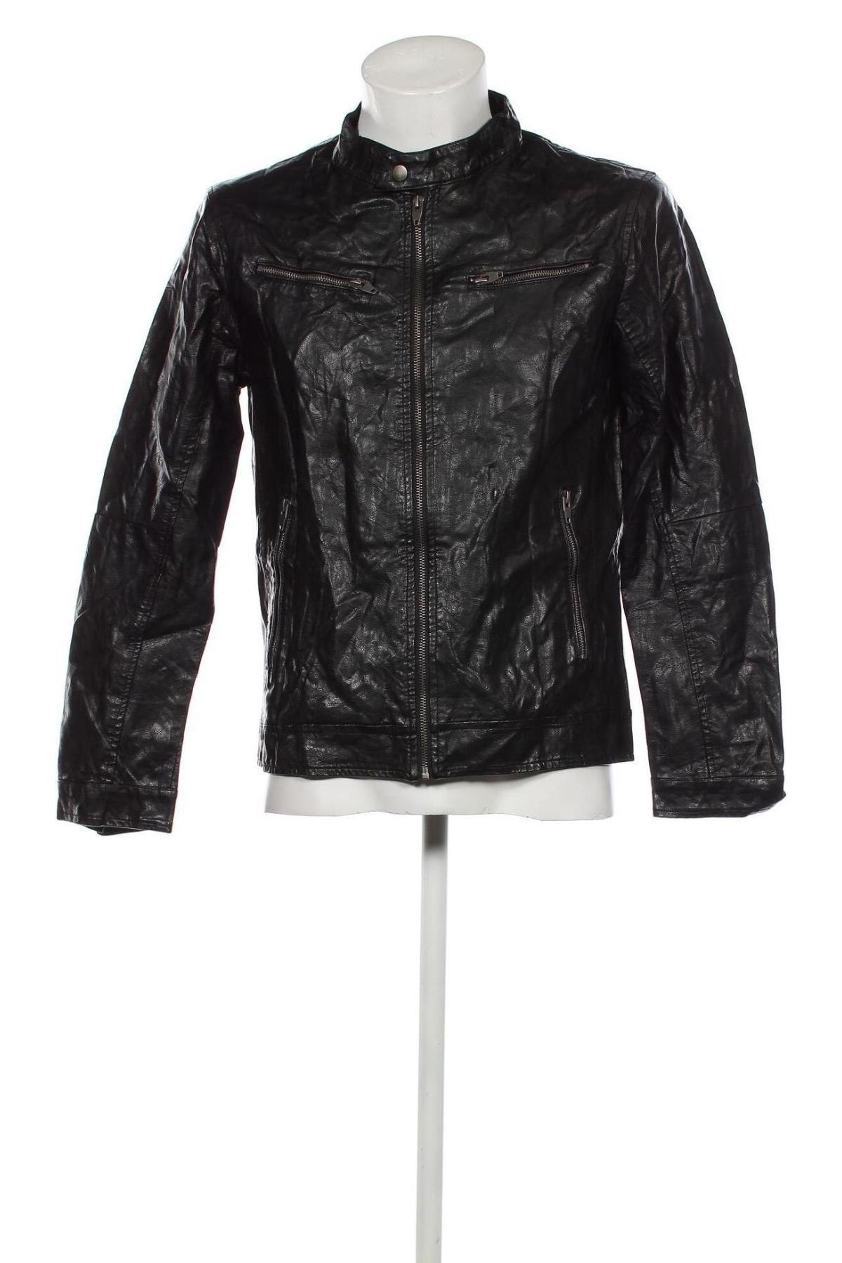 Pánska kožená bunda , Veľkosť M, Farba Čierna, Cena  24,72 €
