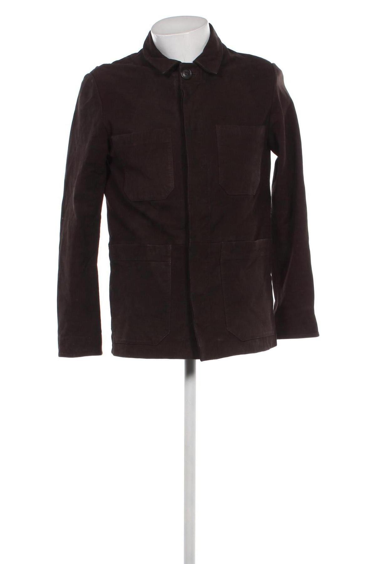 Pánska kožená bunda , Veľkosť L, Farba Hnedá, Cena  75,36 €