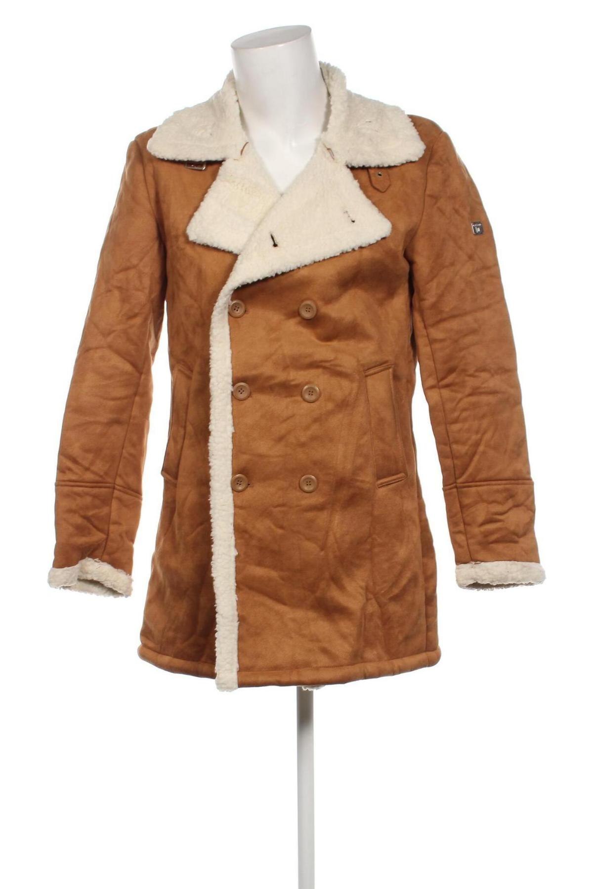 Ανδρικά παλτό Indigo, Μέγεθος L, Χρώμα  Μπέζ, Τιμή 31,77 €