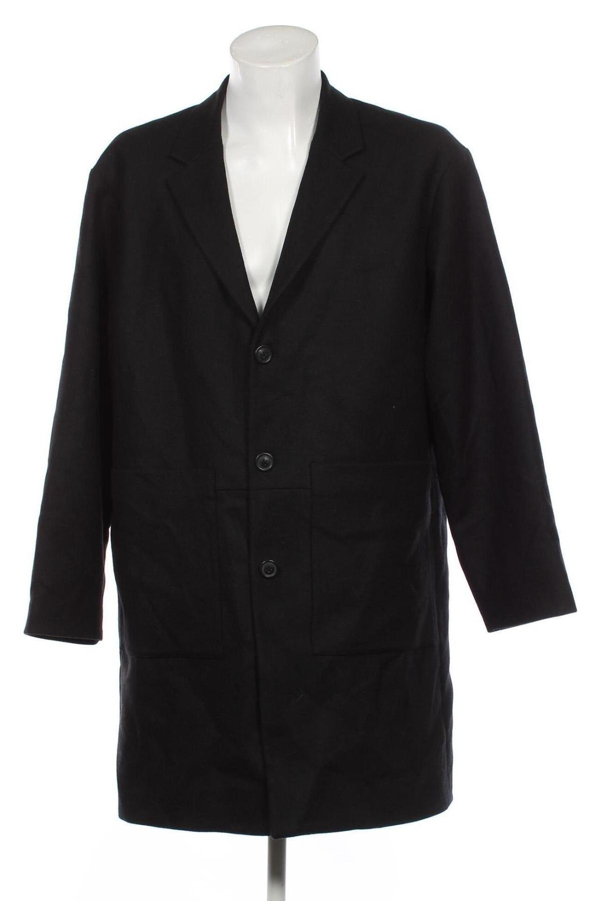 Ανδρικά παλτό Jack & Jones, Μέγεθος L, Χρώμα Μαύρο, Τιμή 25,36 €