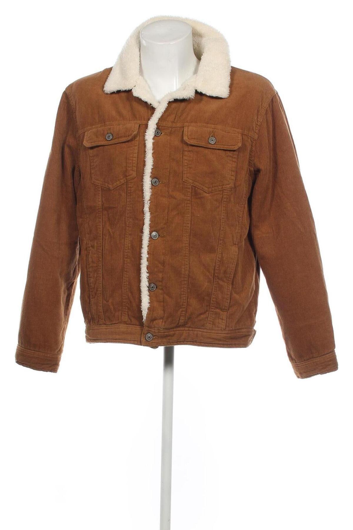 Ανδρικά παλτό Pull&Bear, Μέγεθος XL, Χρώμα Καφέ, Τιμή 32,23 €