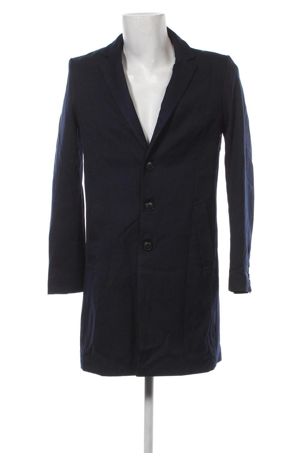 Мъжко палто Zara Man, Размер XL, Цвят Син, Цена 39,00 лв.
