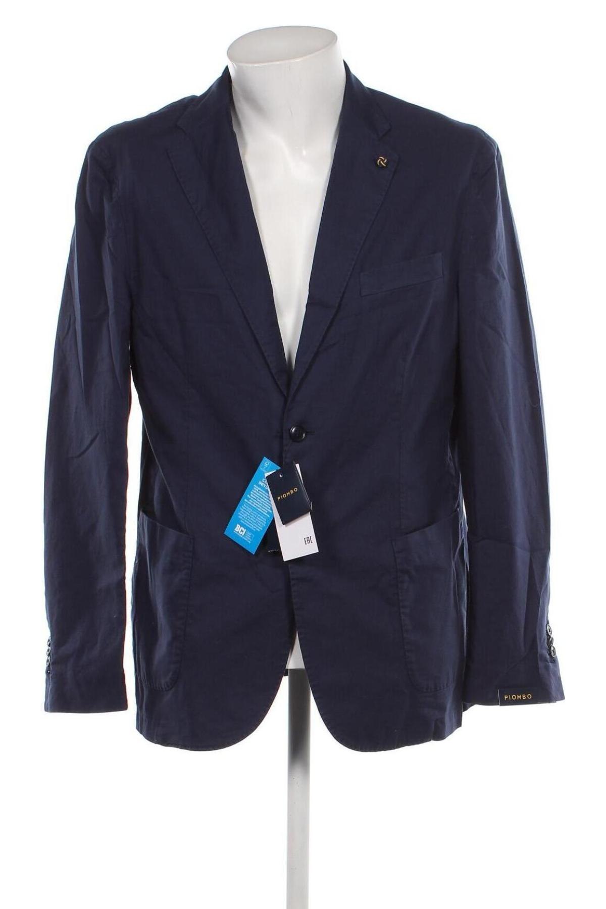 Ανδρικό σακάκι Piombo, Μέγεθος XL, Χρώμα Μπλέ, Τιμή 58,39 €