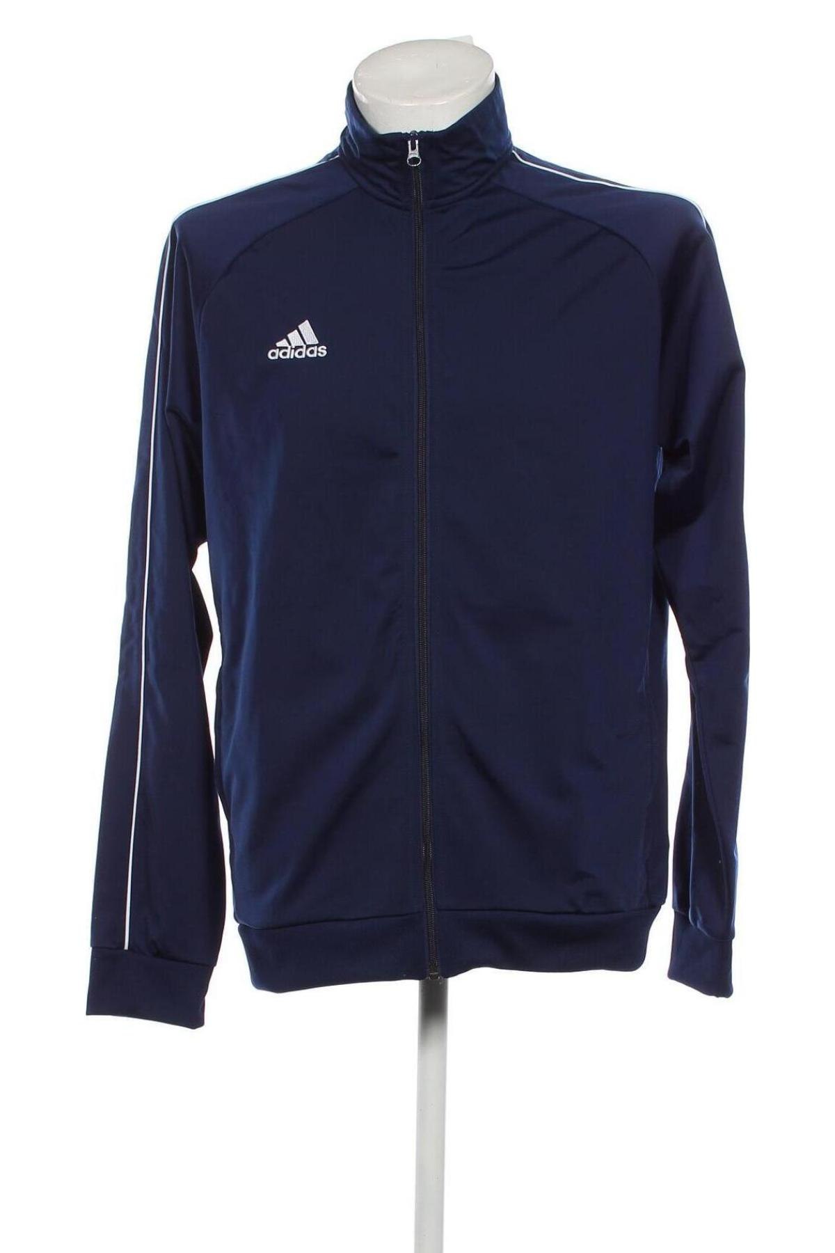 Ανδρική αθλητική ζακέτα Adidas, Μέγεθος L, Χρώμα Μπλέ, Τιμή 35,69 €