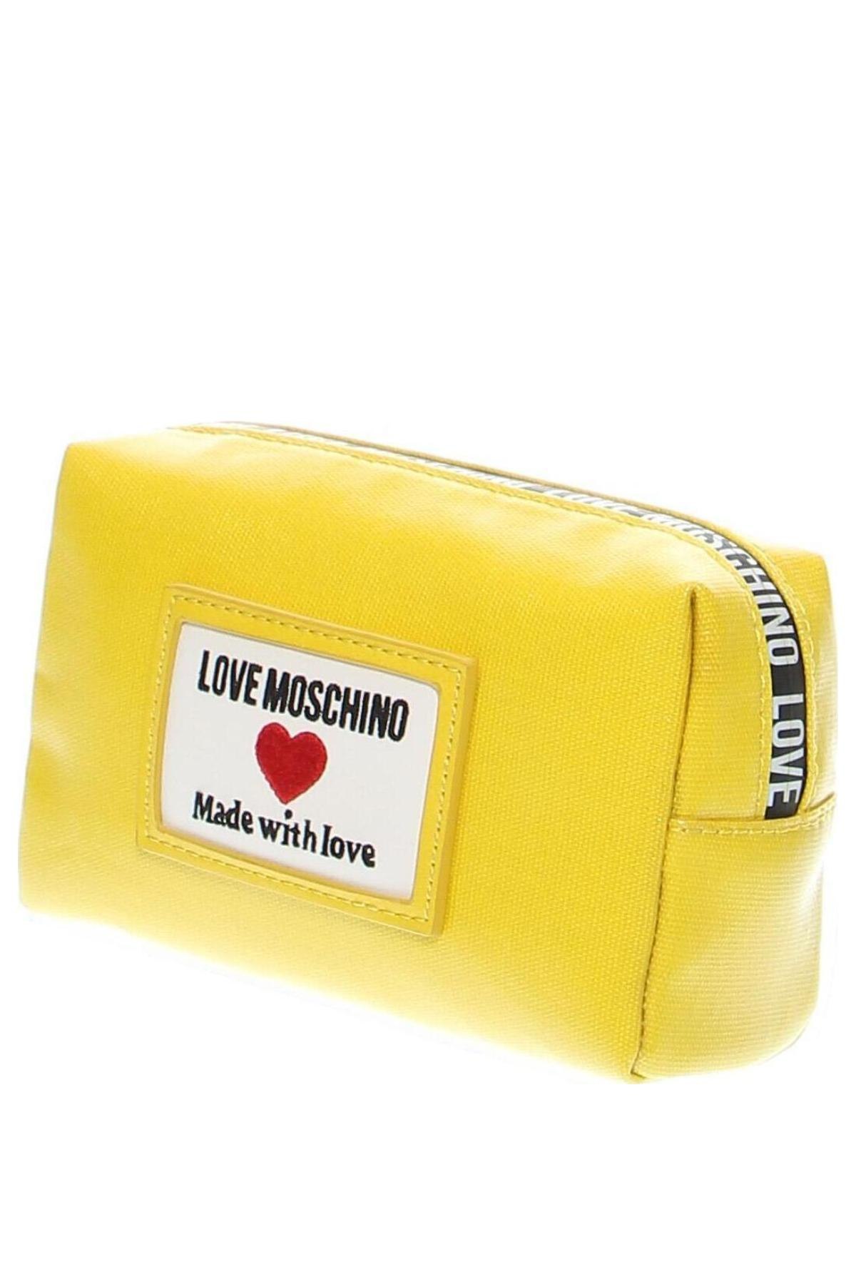 Kosmetyczka Love Moschino, Kolor Żółty, Cena 610,39 zł