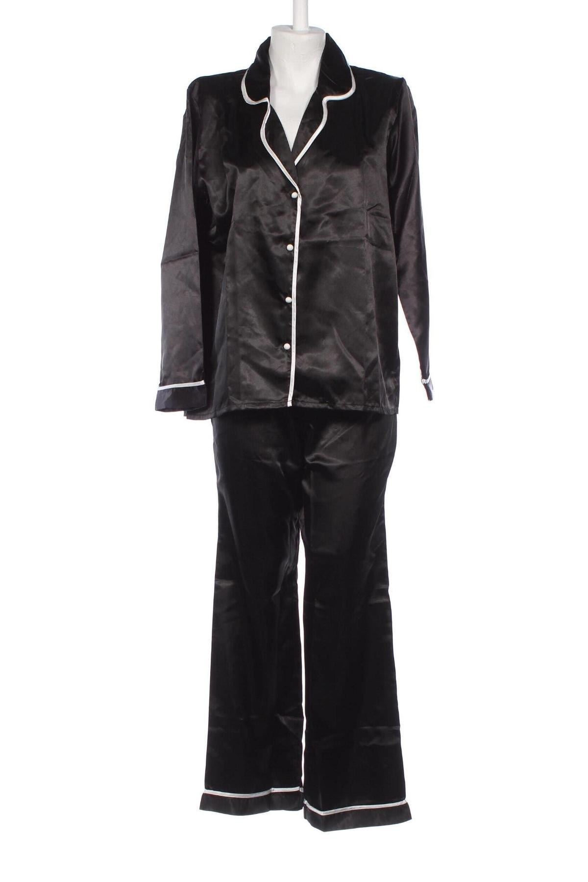 Pyjama C&City, Größe L, Farbe Schwarz, Preis 29,17 €