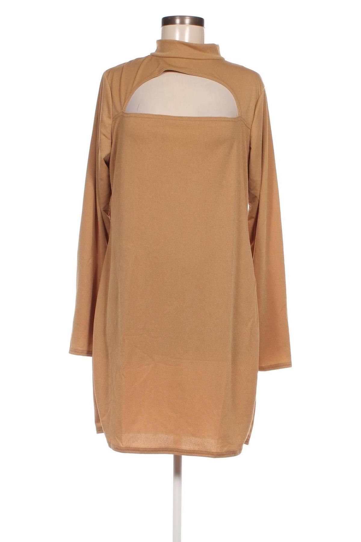 Kleid Boohoo, Größe XXL, Farbe Beige, Preis 3,79 €