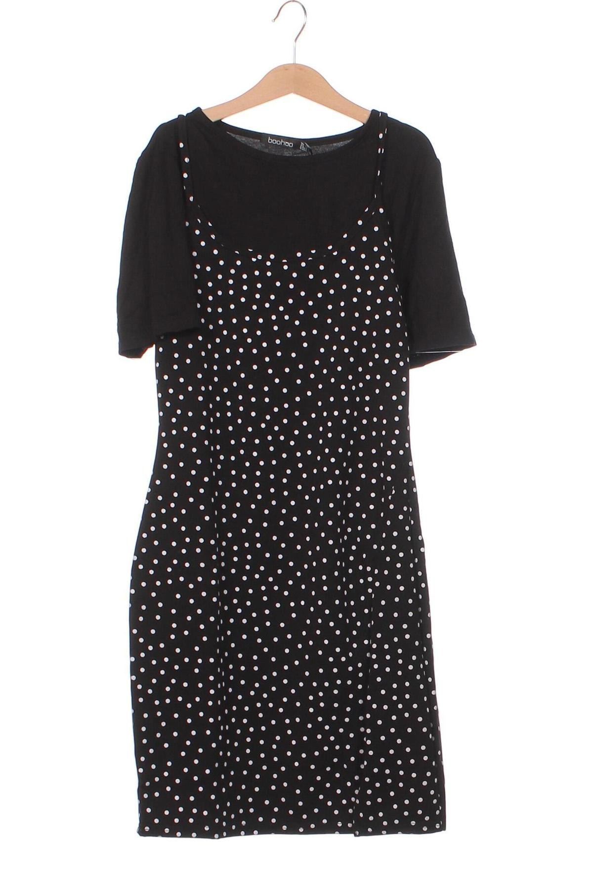 Kleid Boohoo, Größe XS, Farbe Schwarz, Preis 7,11 €