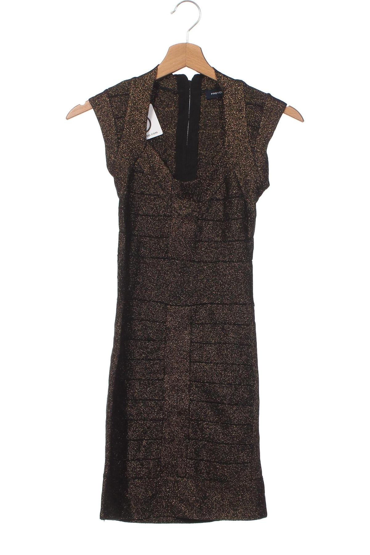Φόρεμα French Connection, Μέγεθος XS, Χρώμα Χρυσαφί, Τιμή 13,04 €