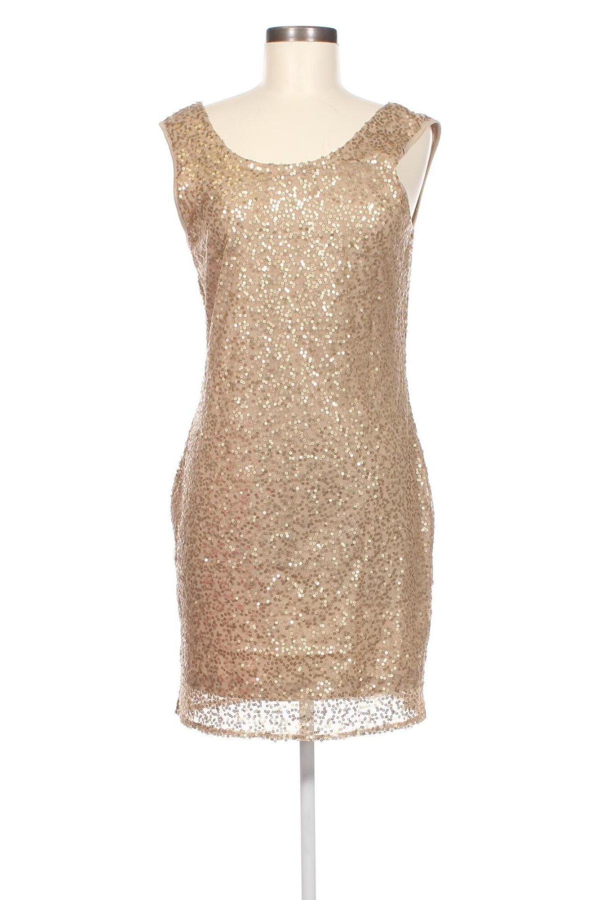 Šaty  K. Woman, Velikost XL, Barva Zlatistá, Cena  675,00 Kč