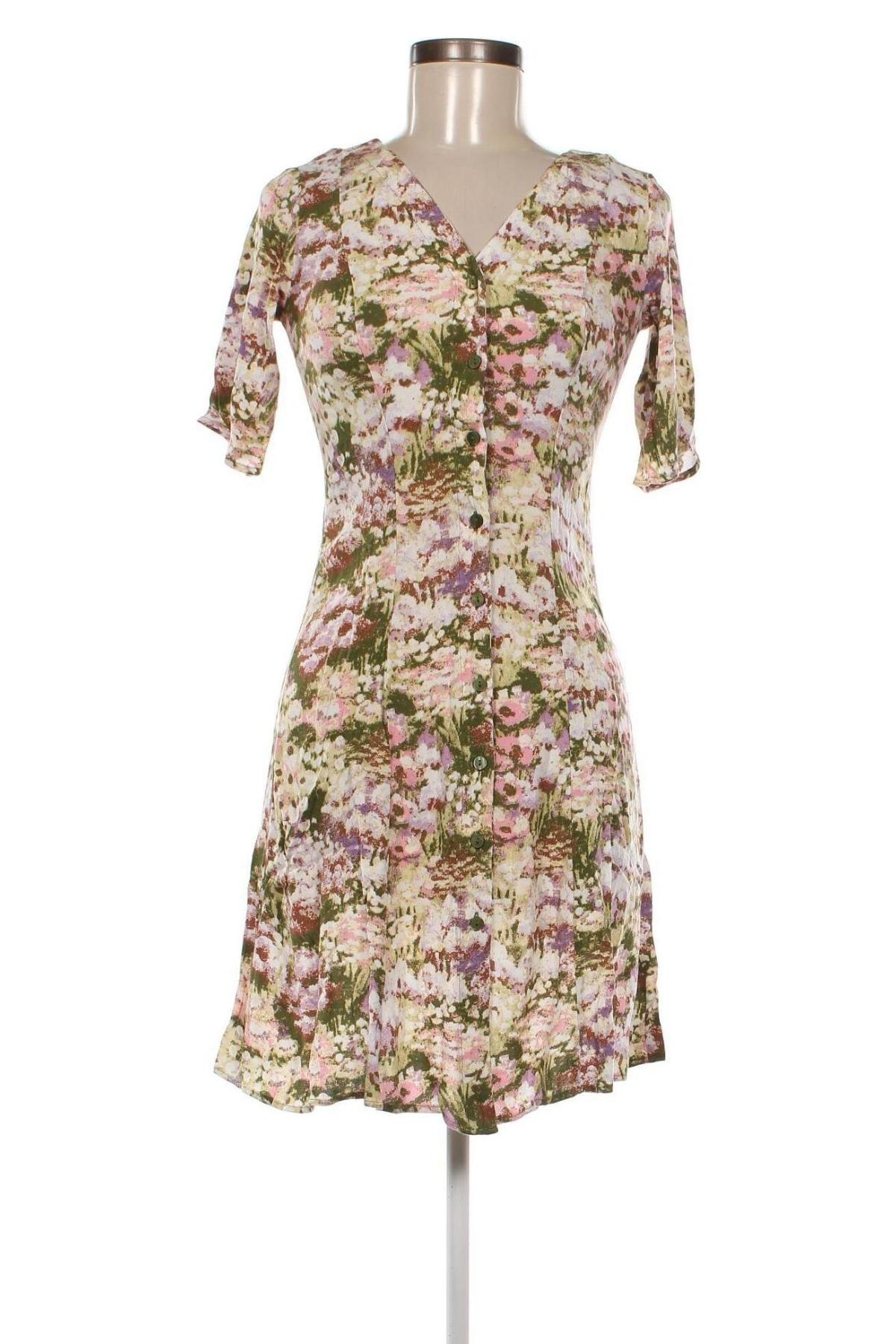 Kleid Monki, Größe XXS, Farbe Mehrfarbig, Preis 8,84 €