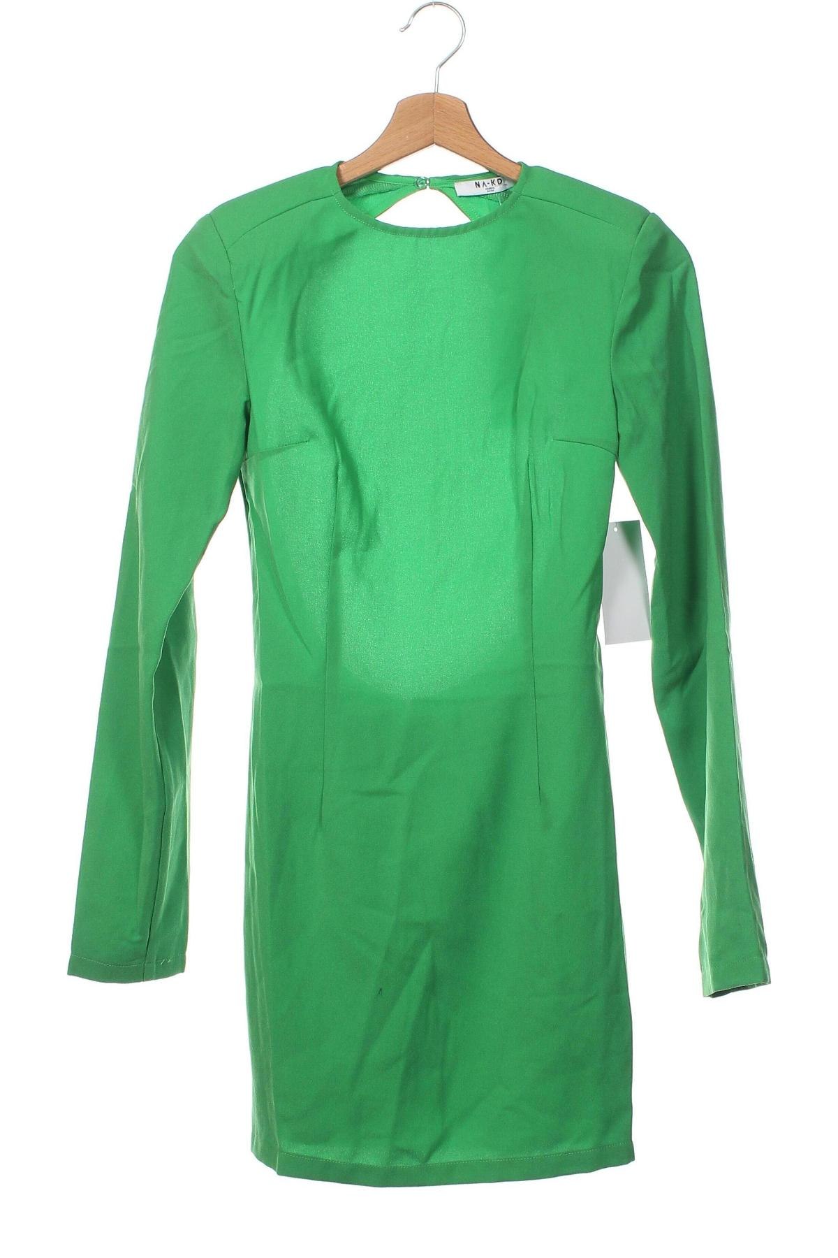 Šaty  NA-KD, Velikost XS, Barva Zelená, Cena  287,00 Kč