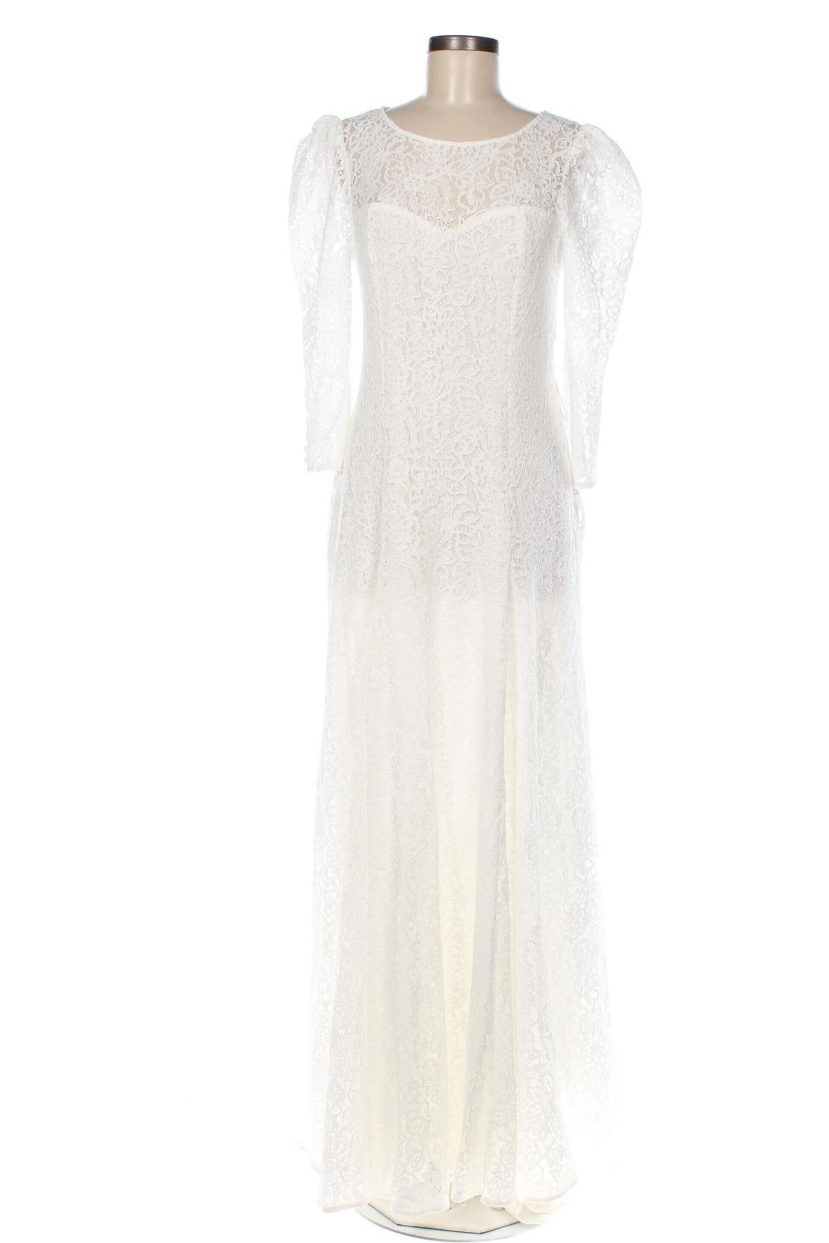 Kleid Naf Naf, Größe L, Farbe Weiß, Preis 10,21 €