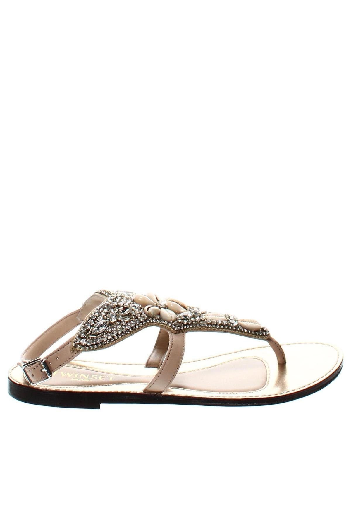 Sandalen TWINSET, Größe 37, Farbe Beige, Preis 65,41 €