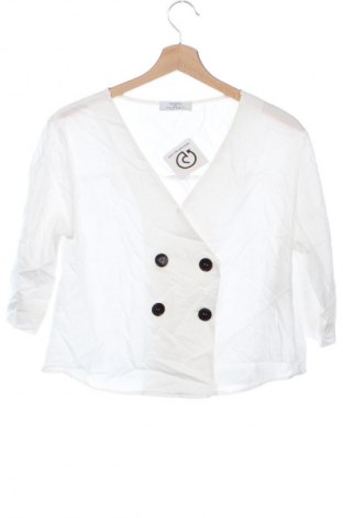 Bluză de femei Bershka, Mărime XS, Culoare Alb, Preț 13,99 Lei