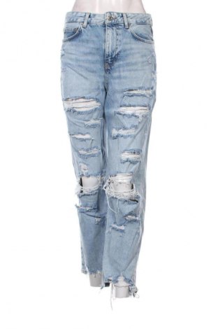 Damskie jeansy Bershka, Rozmiar M, Kolor Niebieski, Cena 40,99 zł