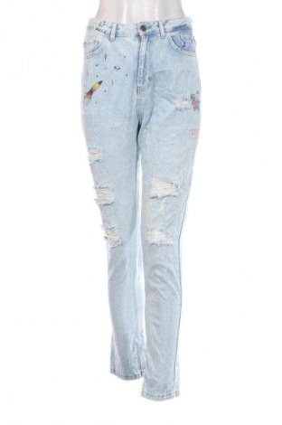 Damskie jeansy Pull&Bear, Rozmiar S, Kolor Niebieski, Cena 38,99 zł