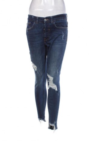 Blugi de femei Zara, Mărime M, Culoare Albastru, Preț 100,93 Lei