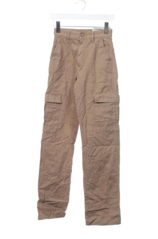 Dámské kalhoty  Stradivarius, Velikost XXS, Barva Hnědá, Cena  129,00 Kč