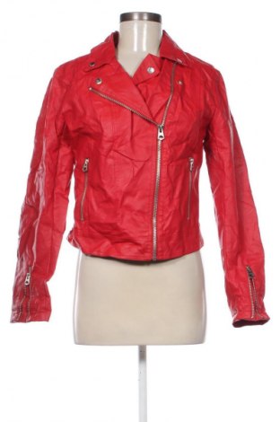 Damen Lederjacke Terranova, Größe L, Farbe Rot, Preis 33,99 €