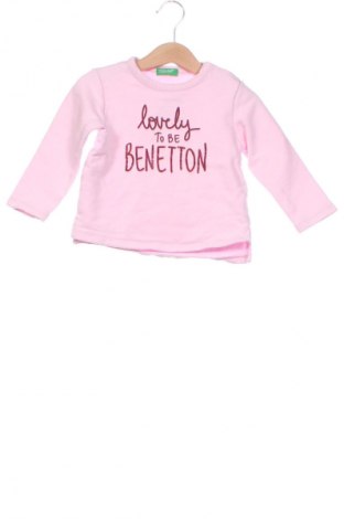 Детска блуза United Colors Of Benetton, Размер 18-24m/ 86-98 см, Цвят Пепел от рози, Цена 9,99 лв.