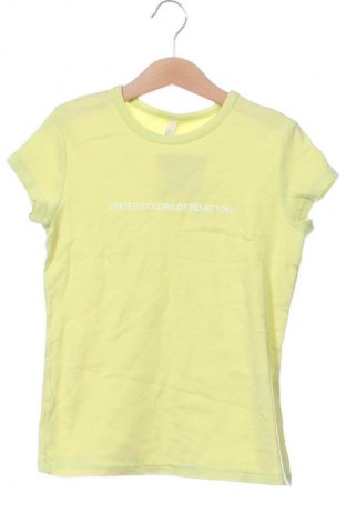 Dziecięcy T-shirt United Colors Of Benetton, Rozmiar 4-5y/ 110-116 cm, Kolor Żółty, Cena 49,99 zł