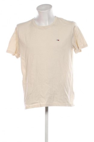 Herren T-Shirt Tommy Jeans, Größe XXL, Farbe Beige, Preis 46,99 €