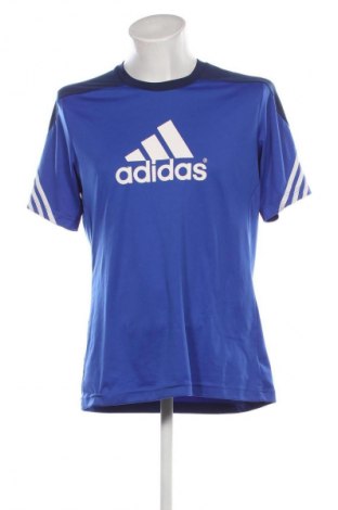 Herren T-Shirt Adidas, Größe L, Farbe Blau, Preis 28,32 €