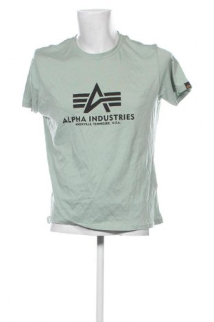 Herren T-Shirt Alpha Industries, Größe M, Farbe Grün, Preis 37,99 €