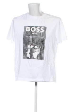 Ανδρικό t-shirt BOSS, Μέγεθος L, Χρώμα Λευκό, Τιμή 63,99 €