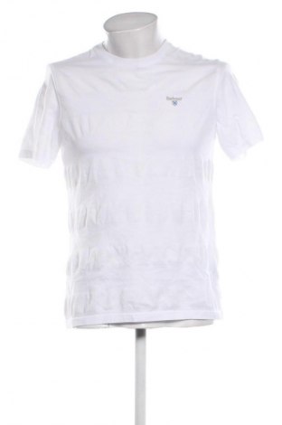 Herren T-Shirt Barbour, Größe M, Farbe Weiß, Preis 53,99 €