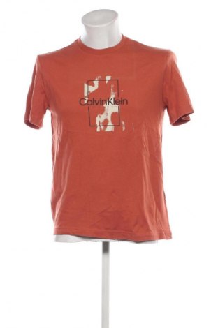 Herren T-Shirt Calvin Klein, Größe M, Farbe Orange, Preis € 46,99