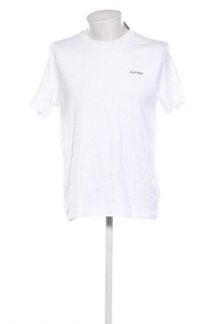 Herren T-Shirt Calvin Klein, Größe L, Farbe Weiß, Preis € 46,99