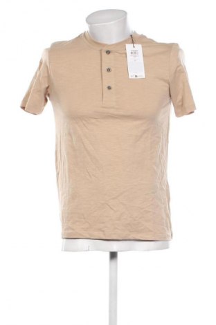 Herren T-Shirt Jack & Jones, Größe S, Farbe Beige, Preis 25,99 €