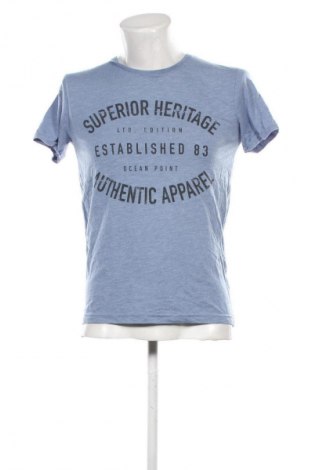 Ανδρικό t-shirt Livergy, Μέγεθος S, Χρώμα Μπλέ, Τιμή 7,99 €