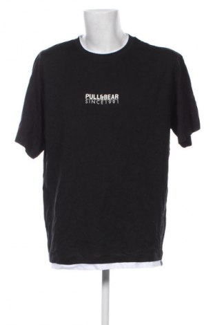 Męski T-shirt Pull&Bear, Rozmiar XL, Kolor Czarny, Cena 62,99 zł