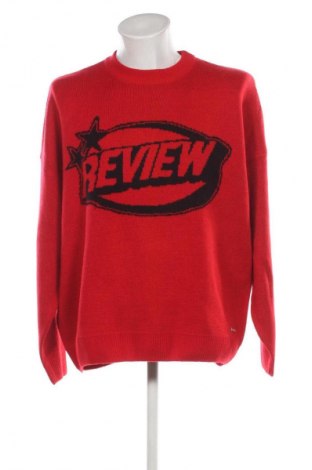 Męski sweter Review, Rozmiar L, Kolor Czerwony, Cena 312,99 zł