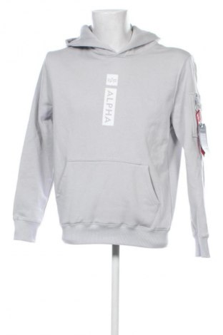 Herren Sweatshirt Alpha Industries, Größe M, Farbe Grau, Preis 74,99 €